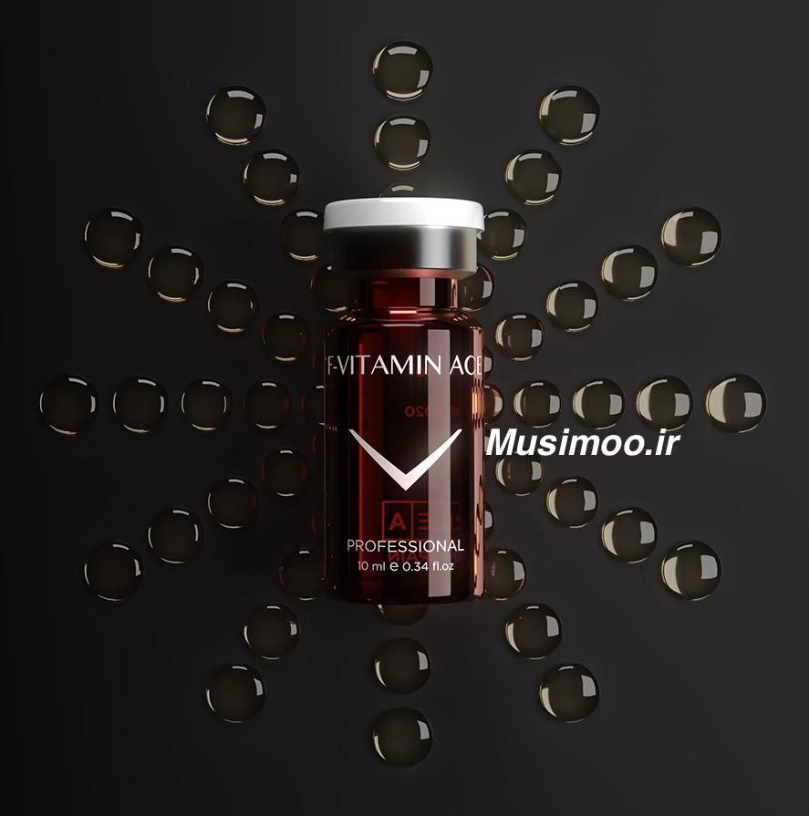 تصویر کوکتل F-VITAMIN ACE فیوژن اصل برای درمان جوش و تغذیه پوست