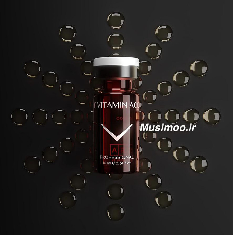 تصویر کوکتل F-VITAMIN ACE فیوژن اصل برای درمان جوش و تغذیه پوست