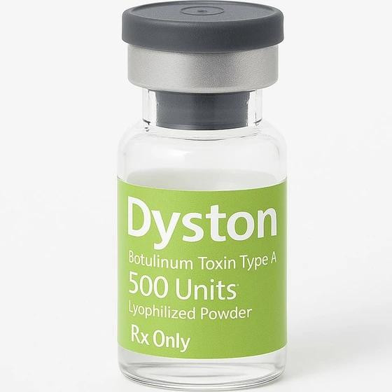 تصویر ویال بوتاکس دیستون ۵۰۰ واحد اصلی ایرانی برای رفع چروک صورت