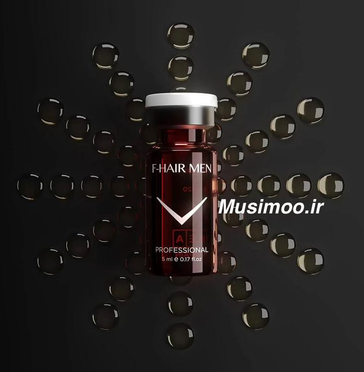تصویر کوکتل فیوژن اصل F-Hair Men برای درمان ریزش موی مردانه و طاسی سر