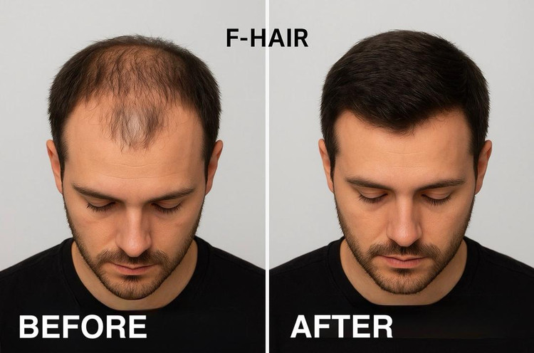 تصویر قبل و بعد از استفاده از کوکتل اف عیر فیوزن اسپانیا اصل.gpj