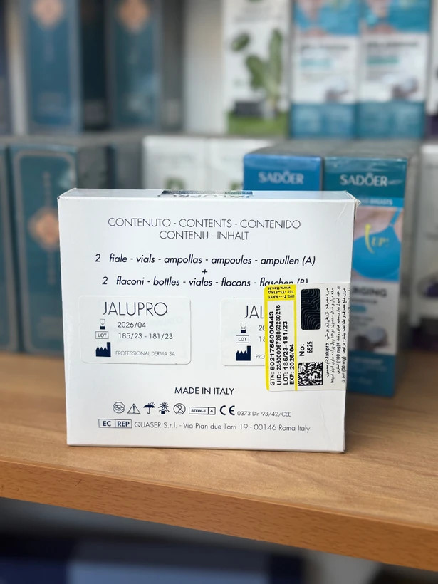 تصویر پشت جعبه مزوژل جالپرو کلاسیک ایتالیا اصل با لیبل وزارت بهداشت.gpj